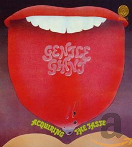 Gentle Giant album cover: a red mouth with band name and title.