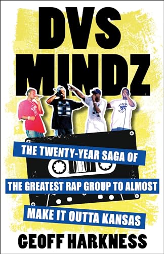 Book cover featuring four rappers and a cassette tape, titled “DVS Mindz.”