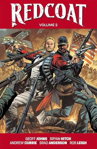 Comic book cover showing two men in historical military uniforms fighting amidst battlefield flags.