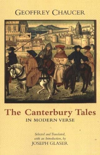 Book cover depicting medieval pilgrims on horseback before a town.
