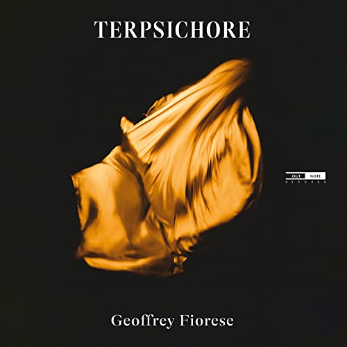 CD cover for "Terpsichore" by Geoffrey Fiorese, featuring golden fabric.