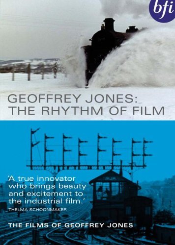 DVD cover for "Geoffrey Jones: The Rhythm Of Film" featuring industrial scenes.