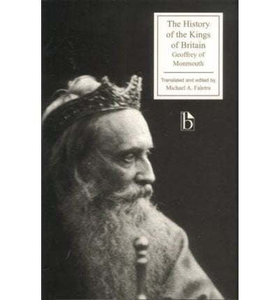 Book cover: "The History of the Kings of Britain" with a portrait.