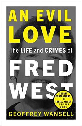 Book cover featuring a black and white portrait of Fred West with bold text.