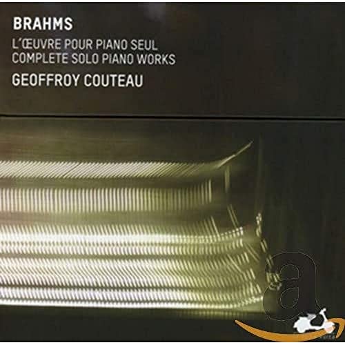 CD cover for Brahms' complete solo piano works by Geoffroy Couteau.