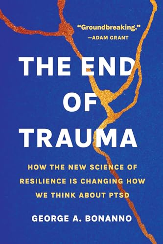 Book cover with blue background, gold kintsugi-style cracks, and white title text.