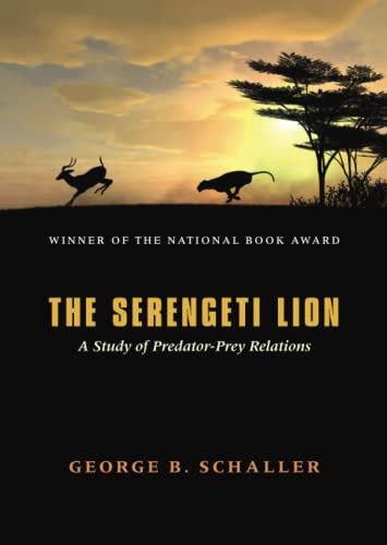 Book cover: lion and gazelle silhouettes against a sunset.