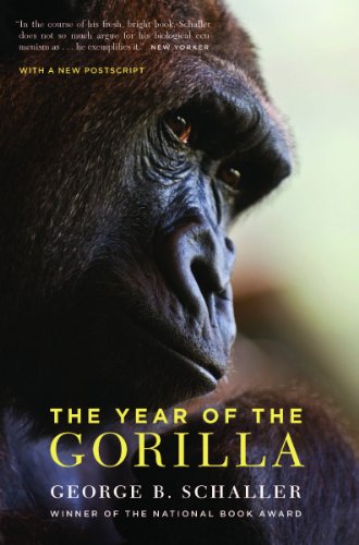 Book cover featuring a close-up portrait of a gorilla’s face.