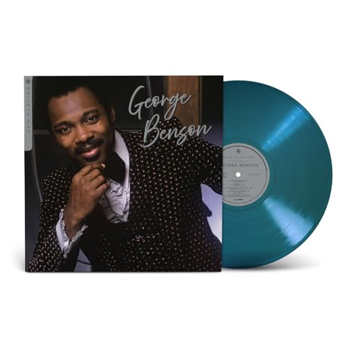 George Benson "Now Playing" vinyl record with teal colored disc and cover.