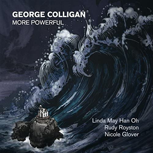 CD cover for George Colligan’s “More Powerful” featuring ocean waves.