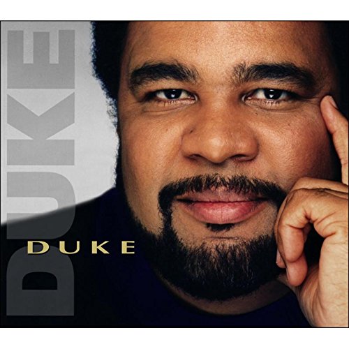 Close-up portrait of George Duke with the album title "Duke" overlaid.