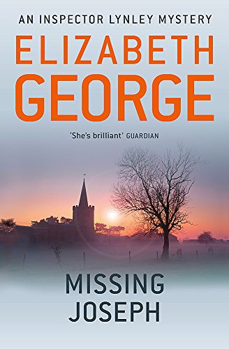 Book cover for Missing Joseph by Elizabeth George featuring a church silhouette at sunset.