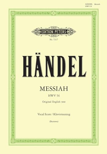 Cover of Handel’s “Messiah” vocal score, green decorative border.