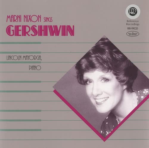 CD cover featuring Marni Nixon’s portrait with text “Marni Nixon Sings Gershwin.”
