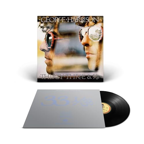 George Harrison's "Thirty Three & 1/3" vinyl record and album cover.