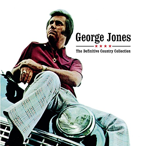 George Jones album cover featuring the country singer on a motorcycle.
