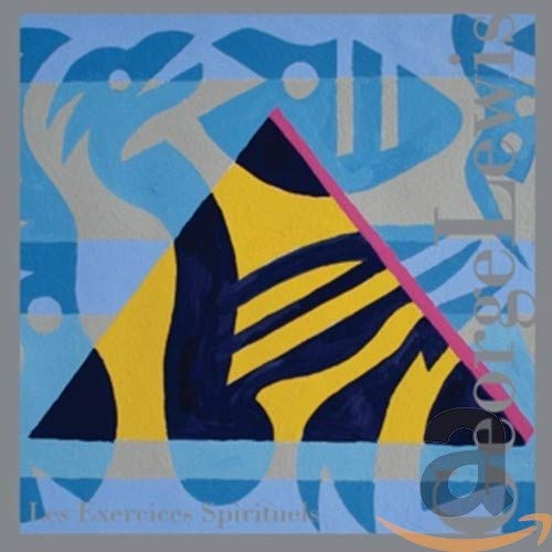 CD cover with abstract blue, yellow, and black geometric shapes.