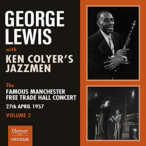 CD cover for George Lewis’s 1957 Manchester concert with Ken Colyer’s Jazzmen.