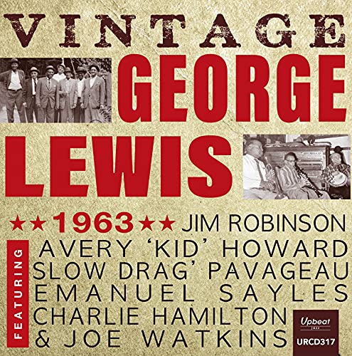 CD cover for "George Lewis - Vintage George Lewis 1963" with photos.