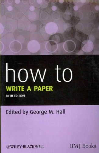 Book cover: "How to Write a Paper," fifth edition, by George M. Hall.