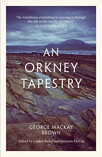 Book cover: rocky Orkney coastline with distant hills and white text.