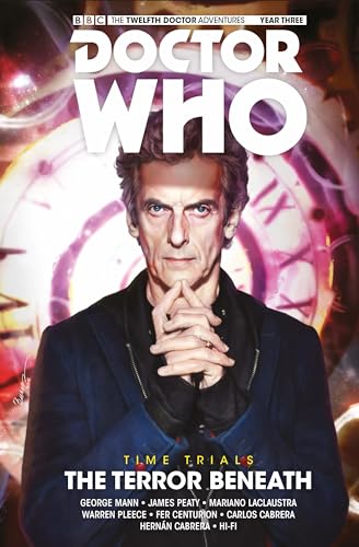 Doctor Who book cover featuring the Twelfth Doctor, Peter Capaldi, in a dark suit.