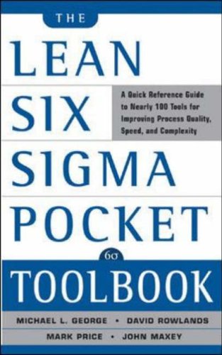 Book cover for The Lean Six Sigma Pocket Toolbook with blue and white text.