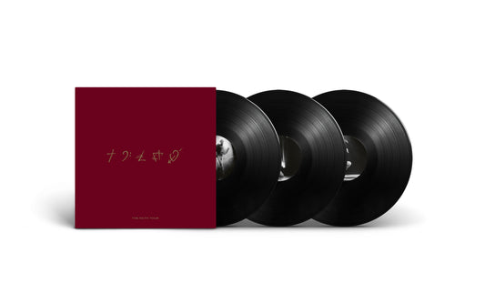 George Michael’s “The Faith Tour” 3LP vinyl record set, dark red cover.