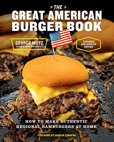 Book cover featuring a cheeseburger with an American flag and text.