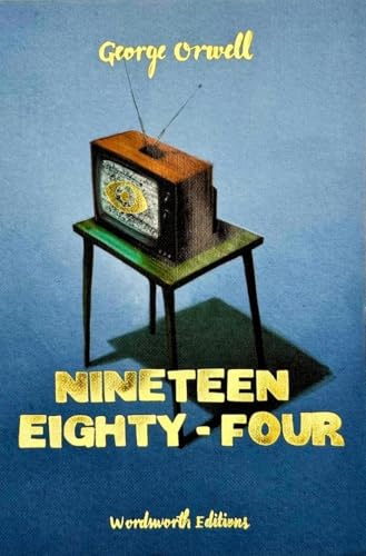 Book cover featuring an old television on a table against a blue background.