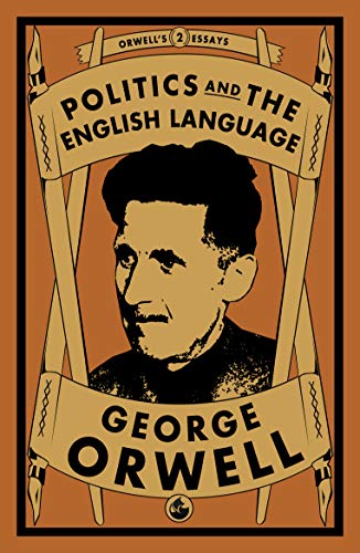 Book cover featuring a portrait of George Orwell with title and author text.