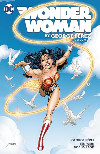 Wonder Woman comic book cover featuring the superhero with doves.