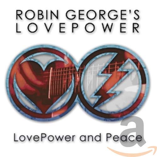 CD cover for Robin George’s “Lovepower” with heart and lightning bolt imagery.