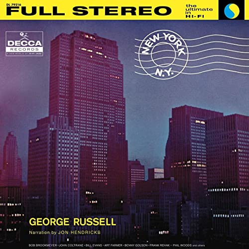 Decca Records vinyl album cover featuring a purple New York City skyline.