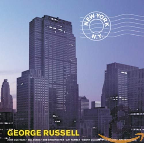 CD cover for George Russell’s “New York, N.Y.” featuring city skyscrapers.