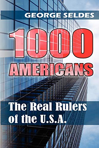 Book cover: “1000 Americans” with large red text and skyscraper background.