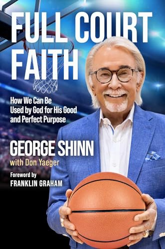 Book cover featuring a man holding a basketball, titled "Full Court Faith.
