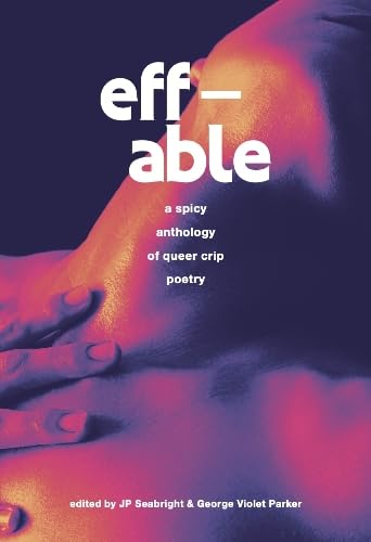 Book cover: “eff-able” with abstract colorful image of a hand.