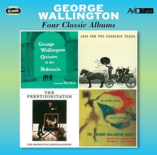 CD cover featuring four album artworks by George Washington, jazz theme.