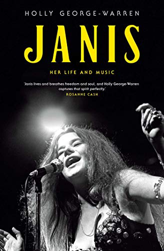 Book cover featuring a black and white photo of Janis Joplin singing into microphone.