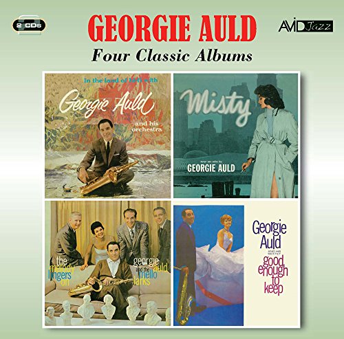 CD cover for Georgie Auld’s “Four Classic Albums” with vintage imagery.