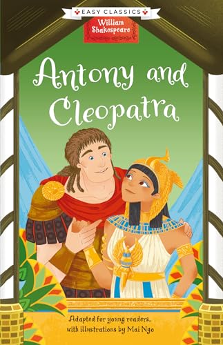 Book cover of "Antony and Cleopatra" featuring illustrated characters.
