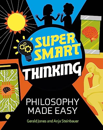 Book cover with colorful illustrations of brains, sun, and thinkers.