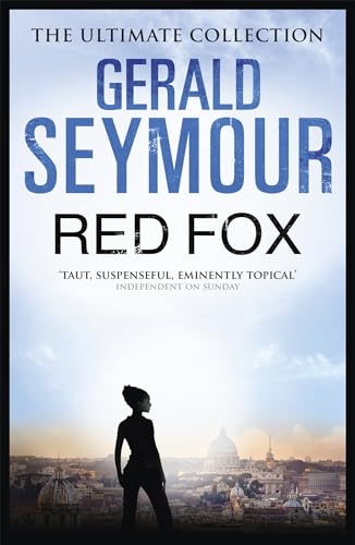 Book cover: "Red Fox" by Gerald Seymour, silhouette against a city.