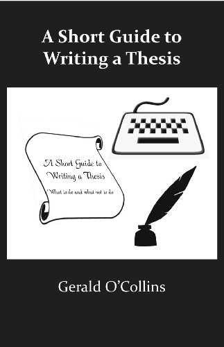 Book cover: "A Short Guide to Writing a Thesis" with typewriter illustration.