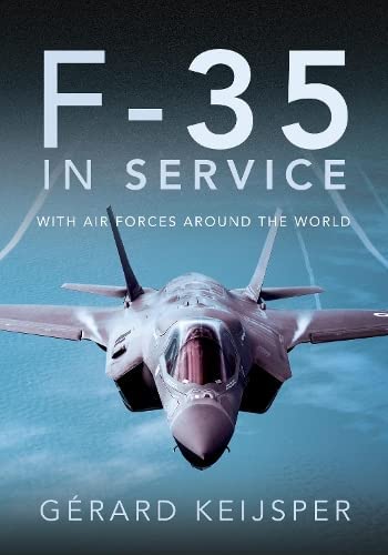 Book cover featuring a gray F-35 fighter jet in flight.