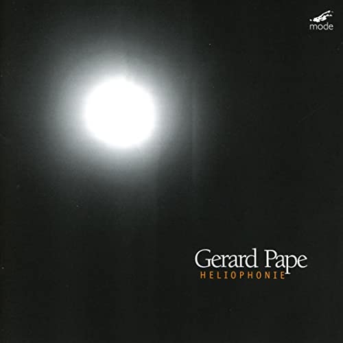 CD cover for Gerard Pape’s “Heliophonie” with a bright central light.