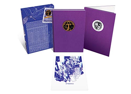 Purple deluxe edition box set for "The Umbrella Academy Volume 3.