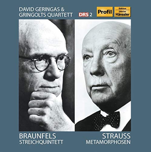 CD cover featuring two black and white portraits of men against a blue background.