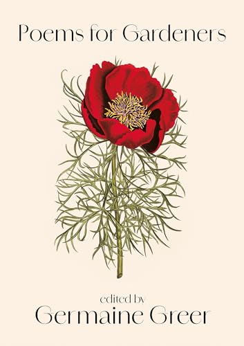 Book cover: “Poems for Gardeners” with a red poppy illustration.